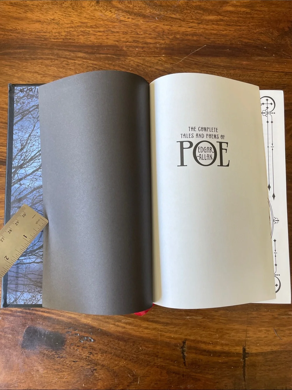 Edgar Allan Poe Black Hardcover Embossed Book Complete Tales & Poems Raven